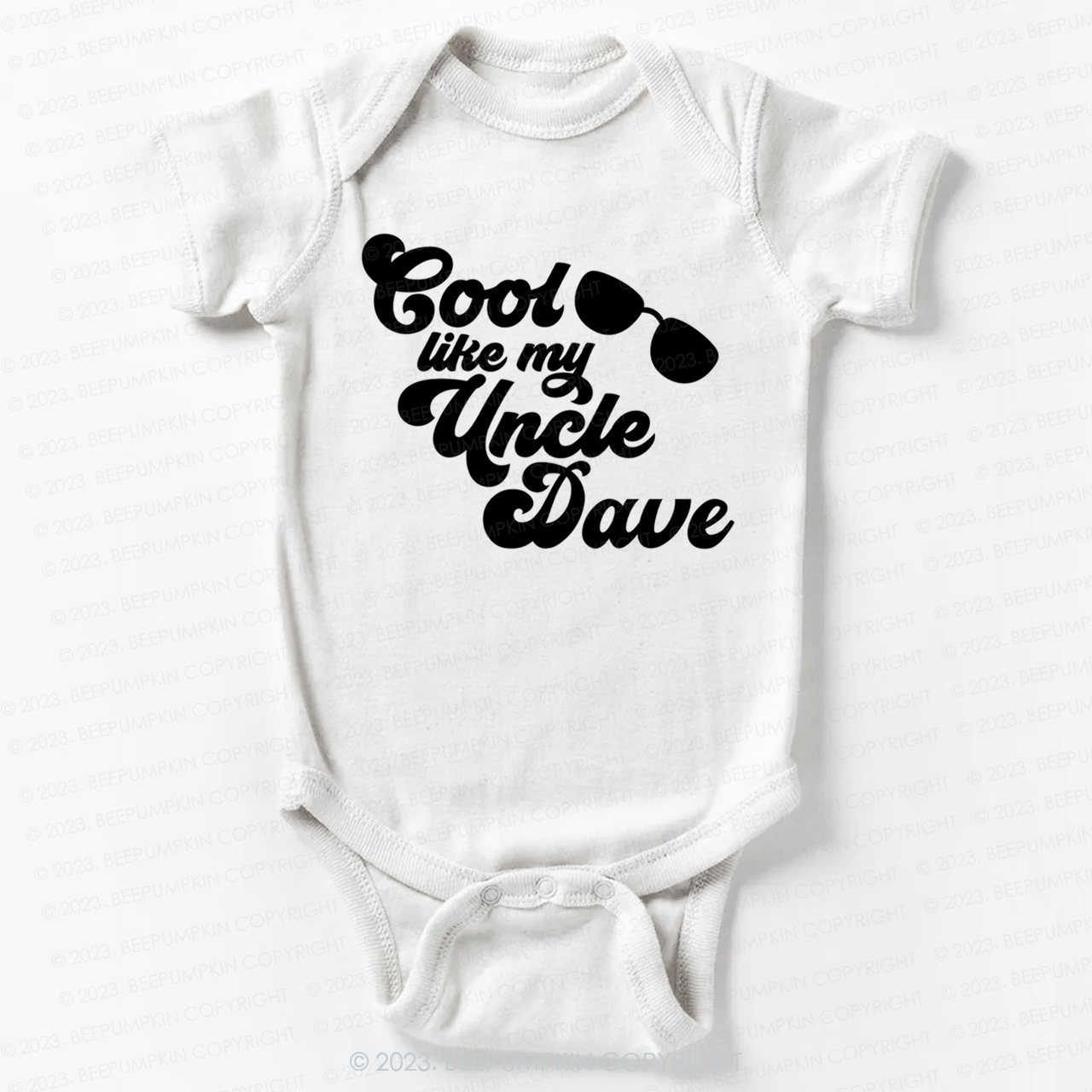Personalized Cool Like My Uncle Bodysuit For Baby