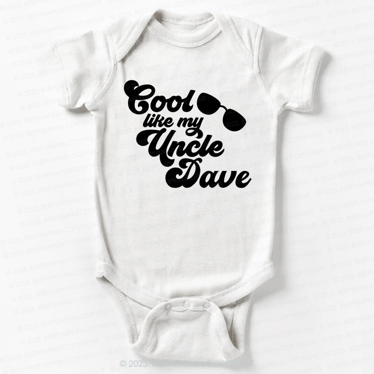 Personalized Cool Like My Uncle Bodysuit For Baby