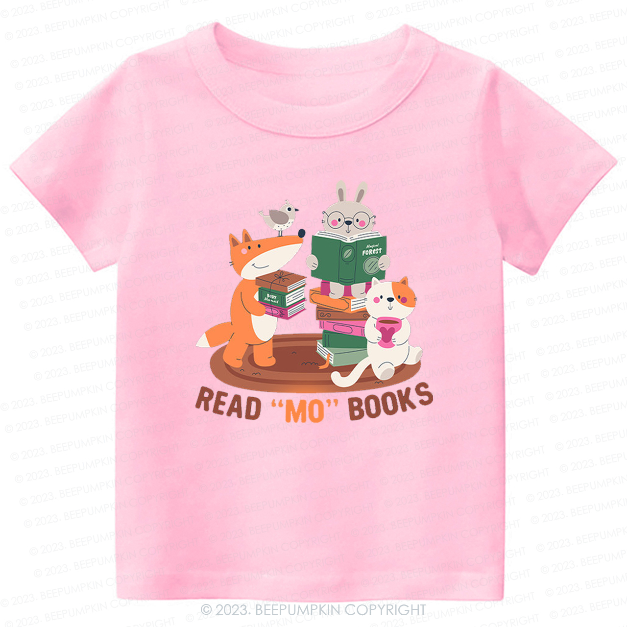 Read Mo Books Fox Rabbit Cat Kids Shirt