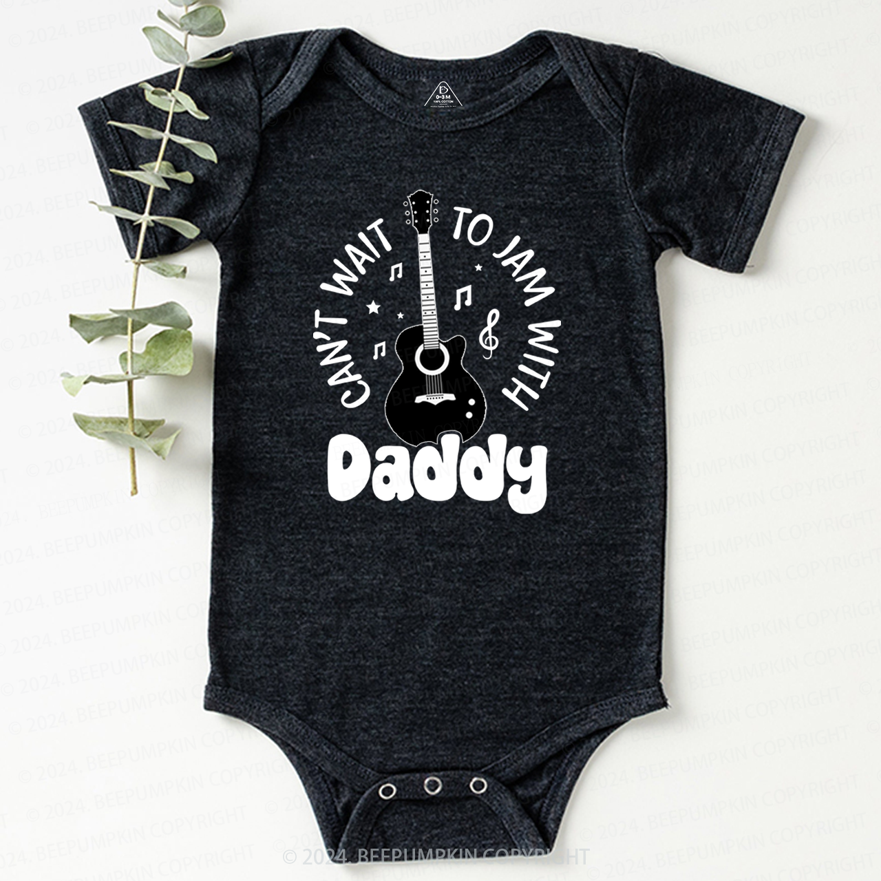 Can't Wait To Jaim With Daddy Baby Bodysuit 8