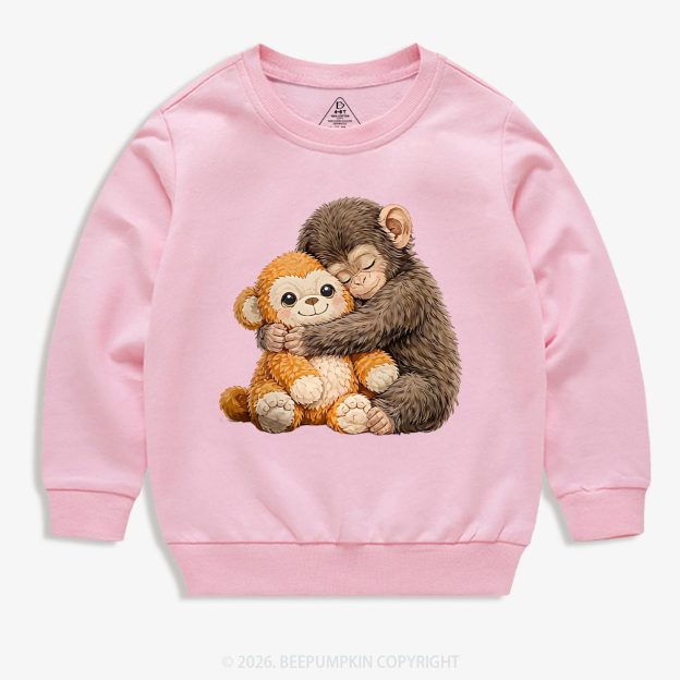 Dear Punch Monkey Lovely Kid's Sweatshirt