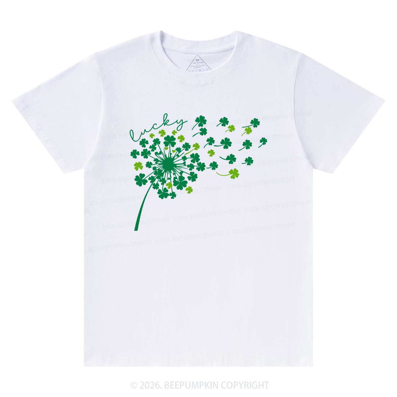 Dandelion Shamrock St. Patrick's Day T-Shirts Beepumpkin