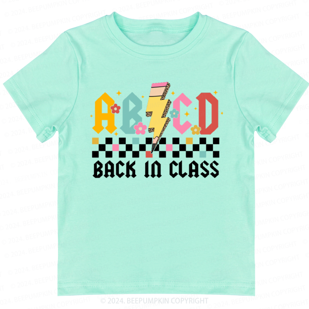  ABCD Back In Class Back to School Shirt 