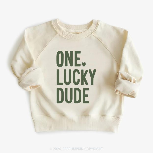 One Lucky Dude St. Patrick's Day Kid's Sweatshirt