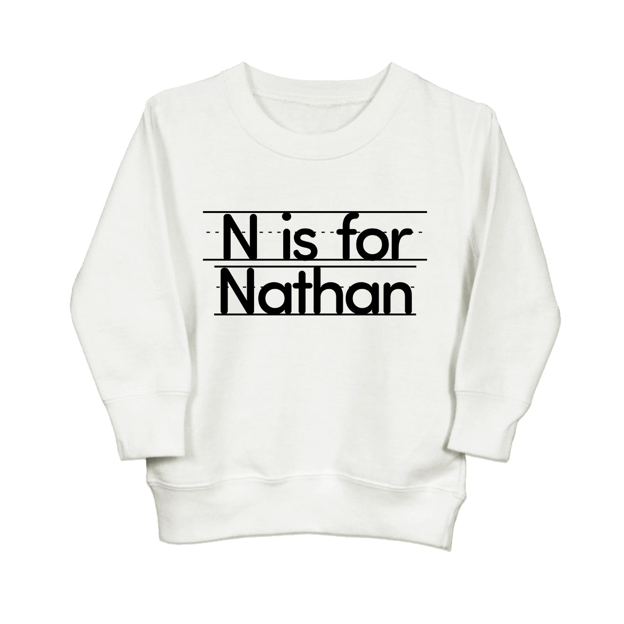 Custom Initial Toddler Sweatshirt