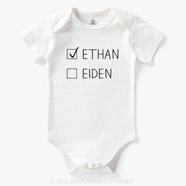 Personalized Twins Funny Bodysuit