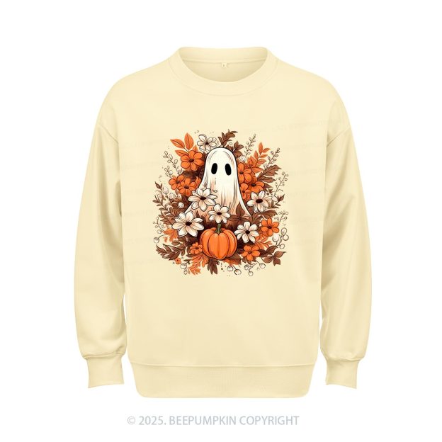 Watercolor Spooky Ghost Sweatshirt Beepumpkin