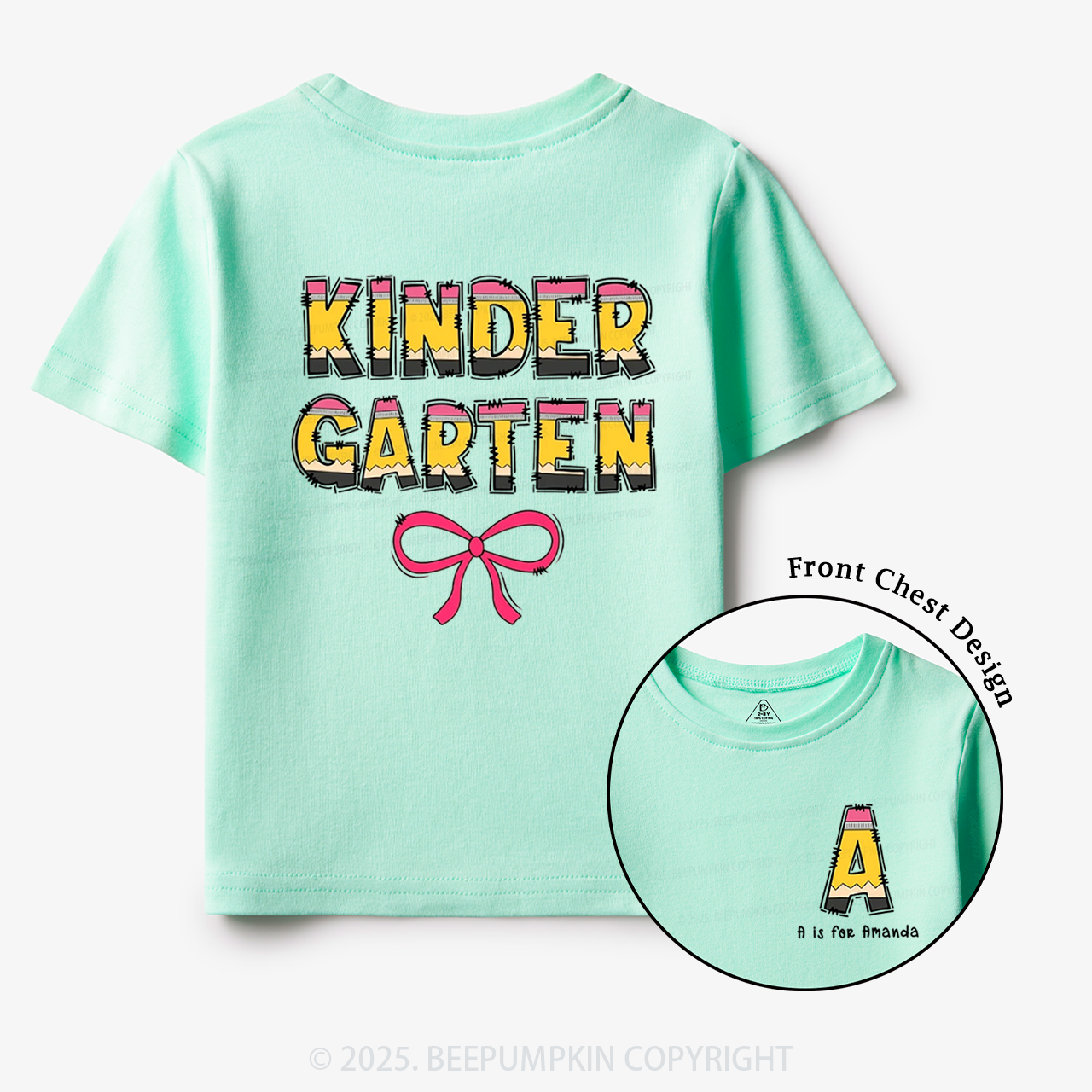 Personalized Pencil Kids Name Toddler&Kid's Tees Beepumpkin