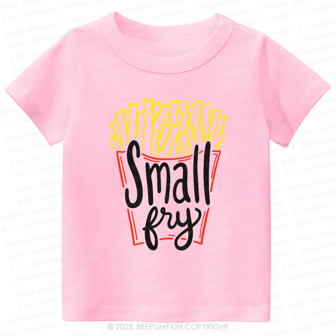 Cute "Small Fry" Fries Kids Shirt