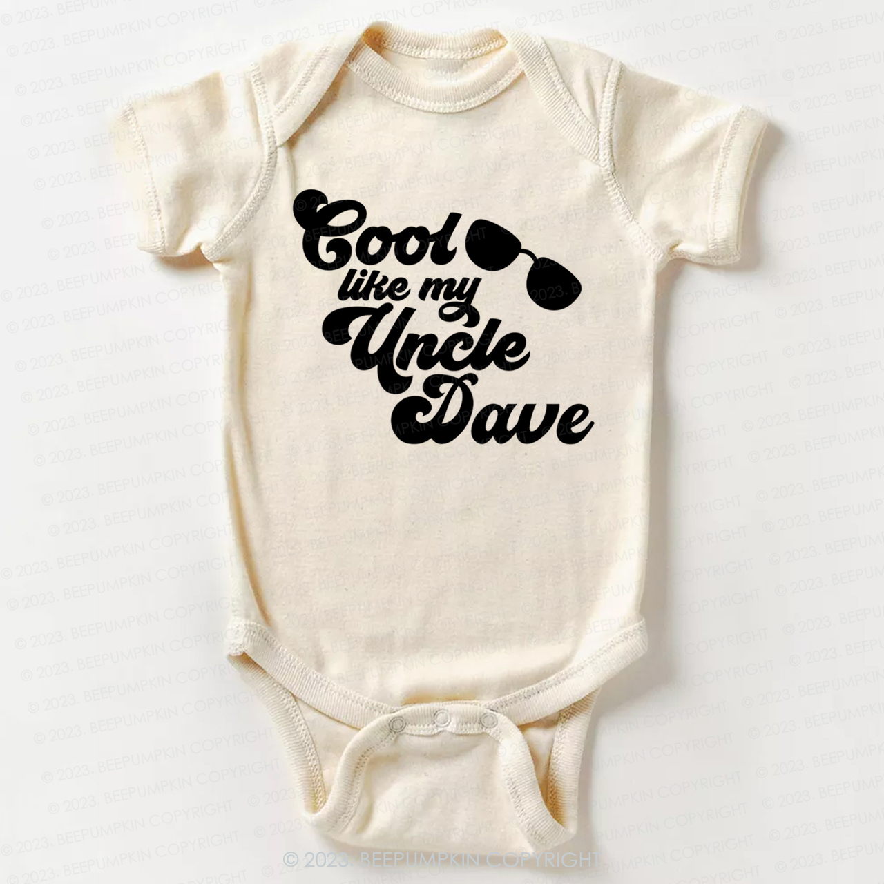 Personalized Cool Like My Uncle Bodysuit For Baby