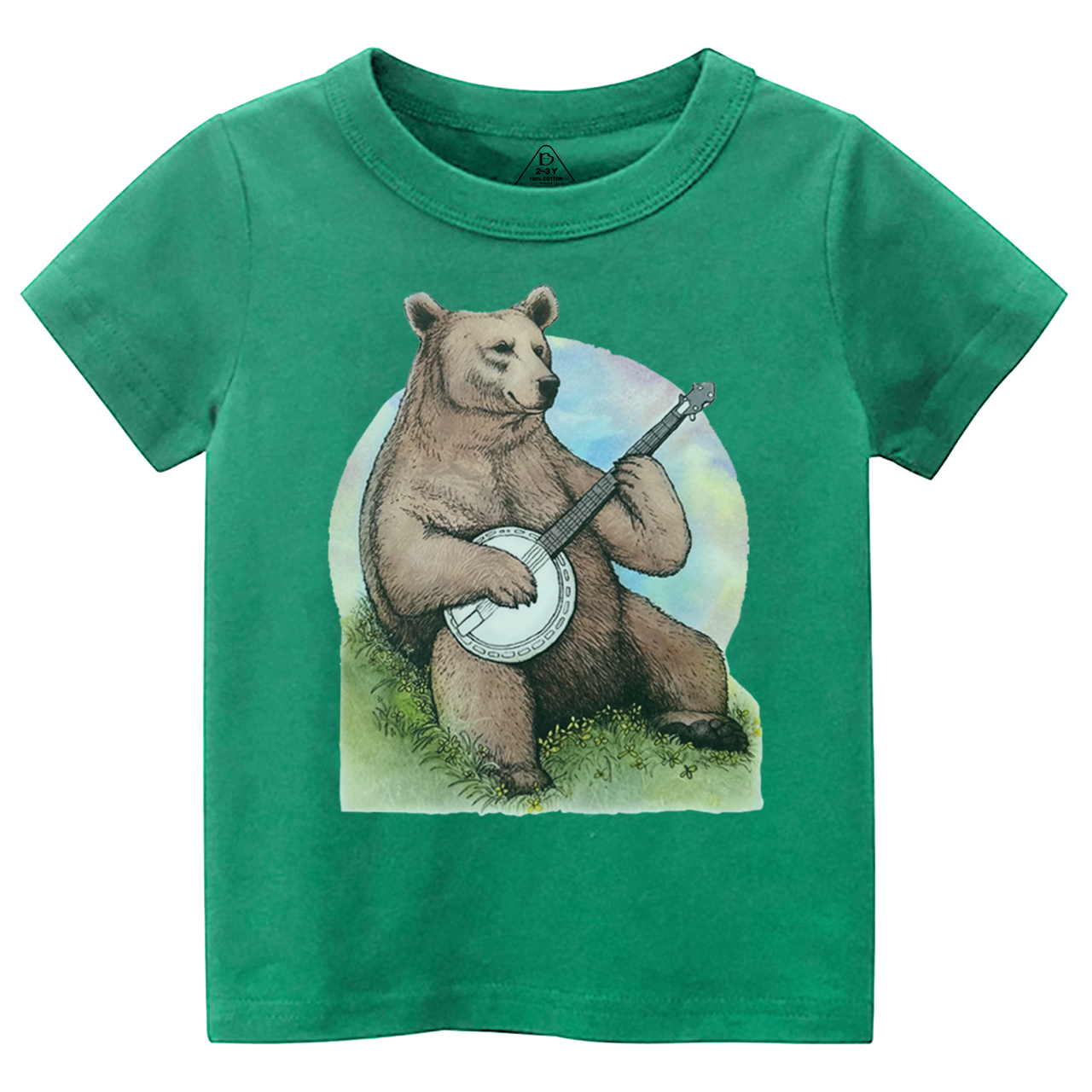Bluegrass Banjo Bear Toddler&Kid's Tees Beepumpkin