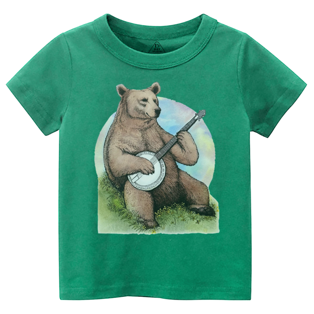 Bluegrass Banjo Bear Toddler&Kid's Tees Beepumpkin