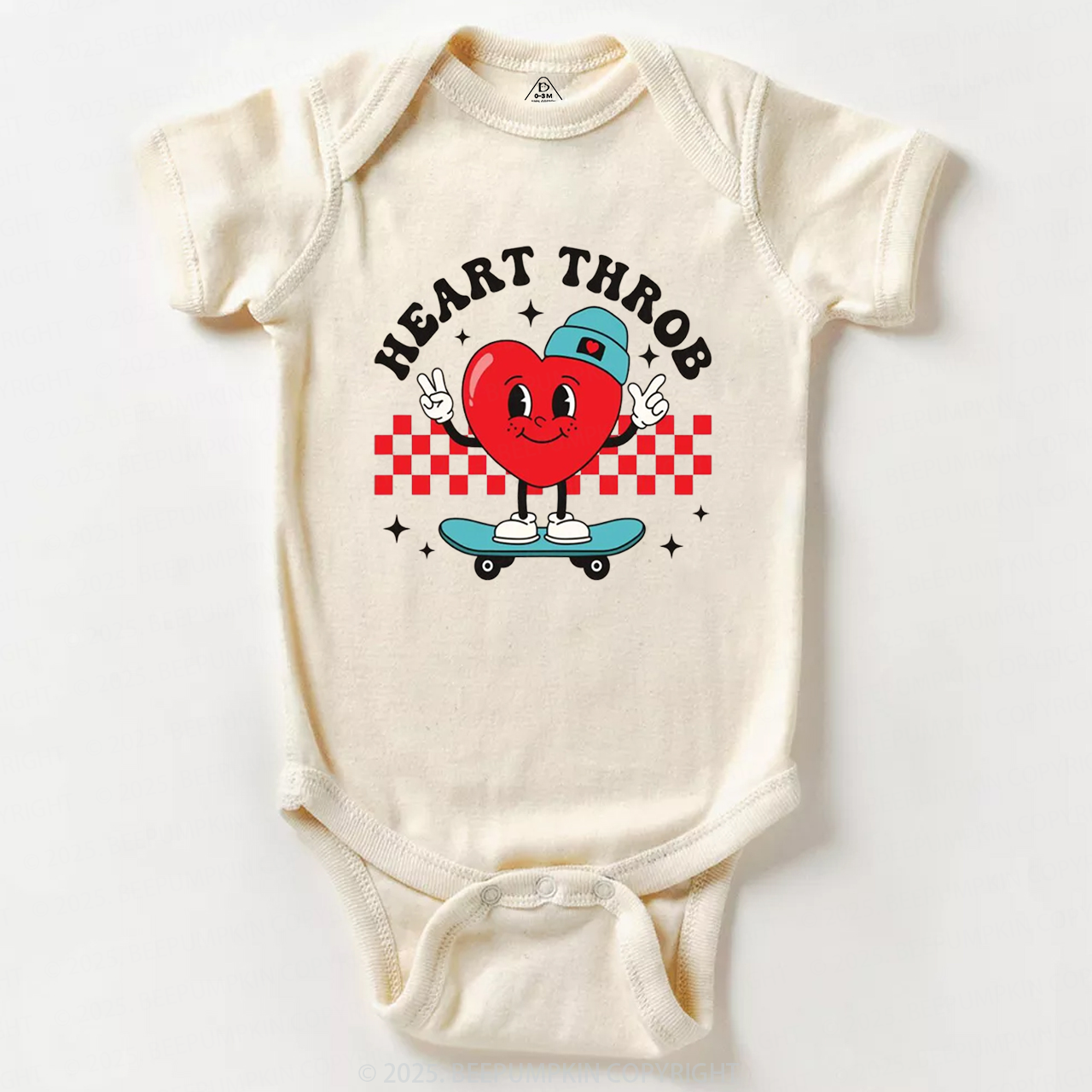 Heart Throb Valentine Bodysuit Beepumpkin