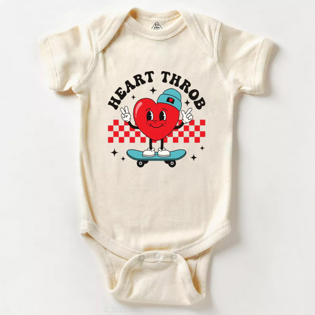 Heart Throb Valentine Bodysuit Beepumpkin