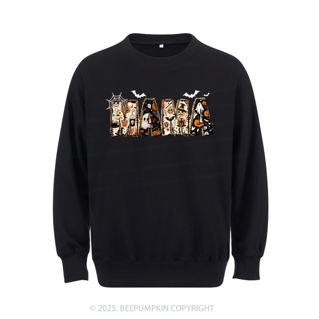 Personalized Halloween Mama Sweatshirt Beepumpkin