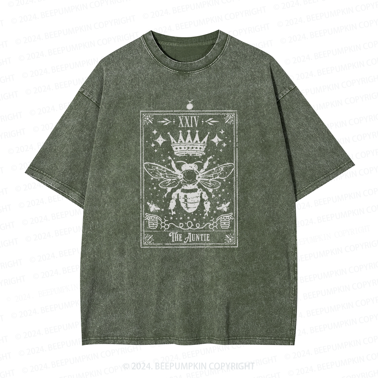 The Auntie Tarot Card Aunt Washed Tees