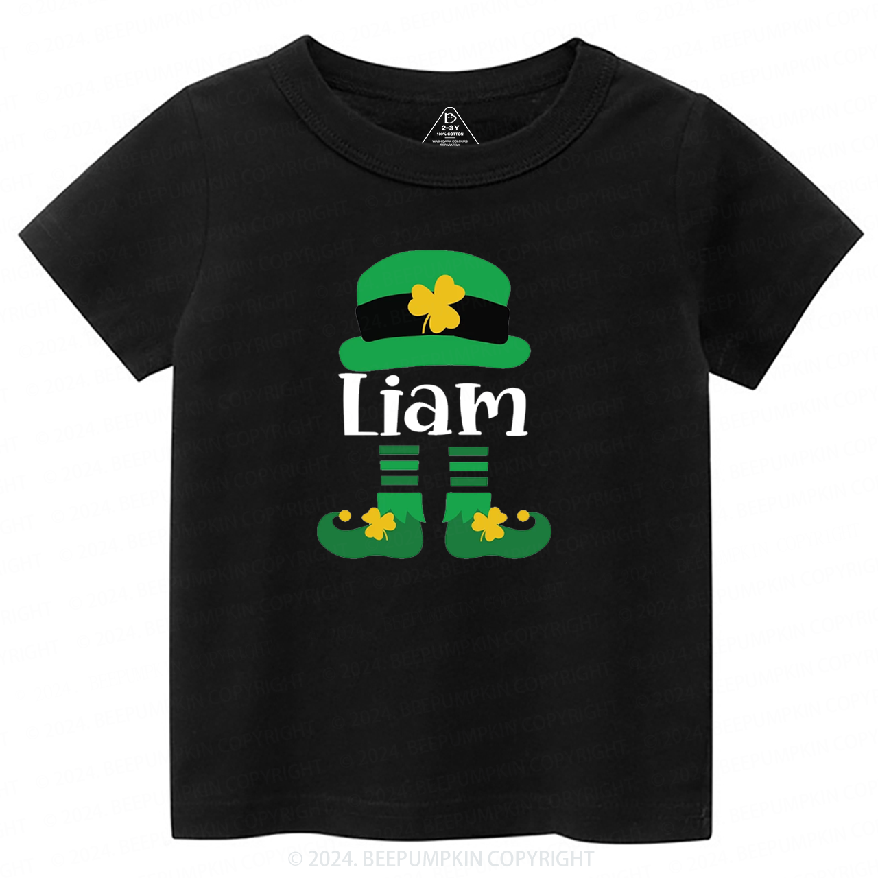 Personalized Name Fashion St. Patty Day Gift Toddler Tees