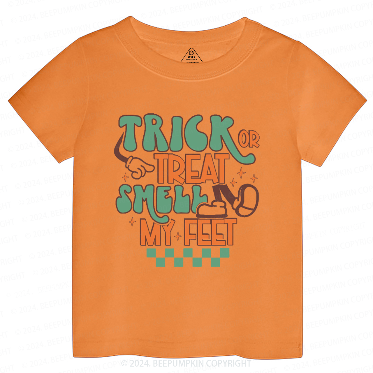Trick Or Treat Smell My Feet Toddler&Kids Tees 