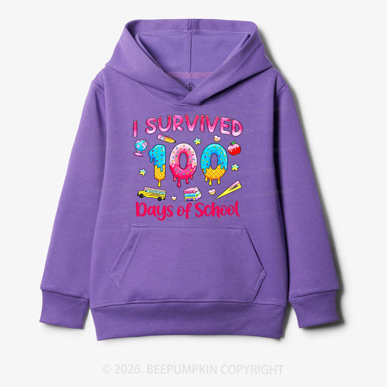 Sweet Survivor 100 Days Of School Toddler&Kid's Hoodies