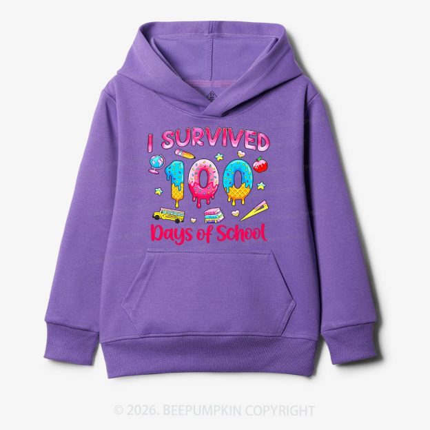 Sweet Survivor 100 Days Of School Toddler&Kid's Hoodies