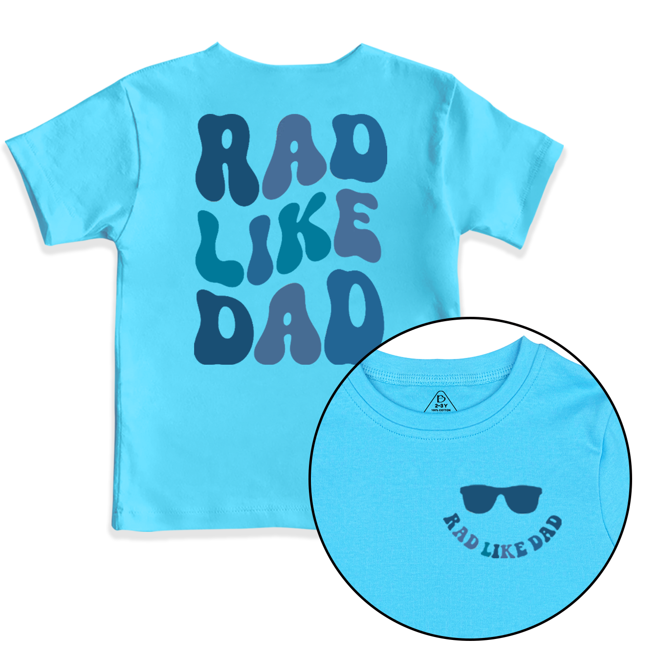 Rad Like Dad Toddler&Kid's Tees Beepumpkin