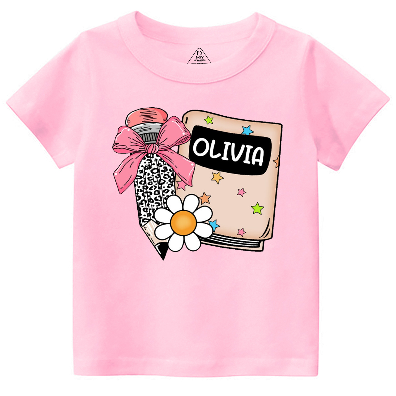 Personalized Name Back To School Toddler&Kid's Tees Beepumpkin 