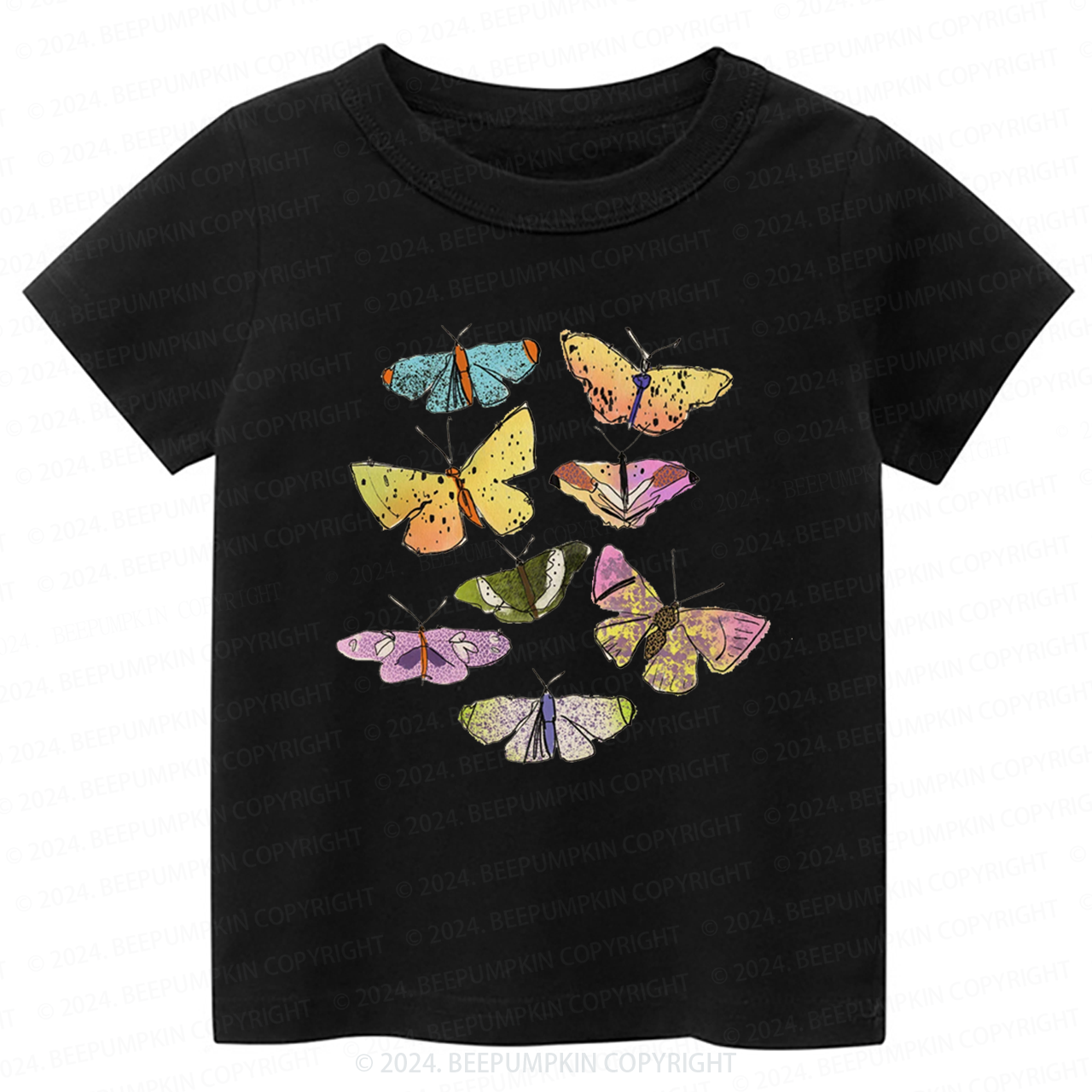 Colorful Butterflies Toddler&Kids Tees 