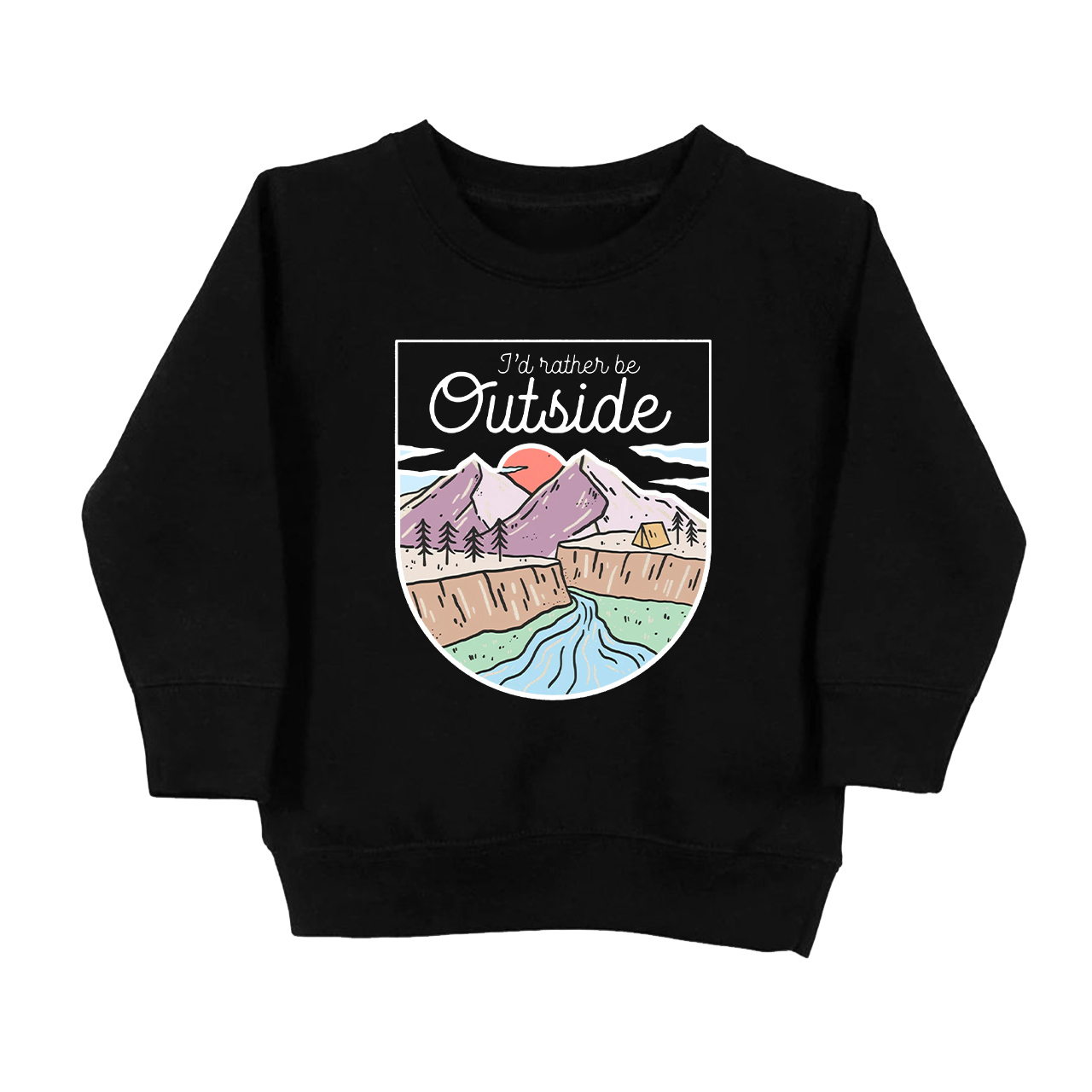 I'd Rather Be Outside Sweatshirt For Kids
