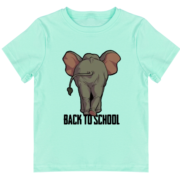 Elephant Back To School Toddler&Kids Tees 