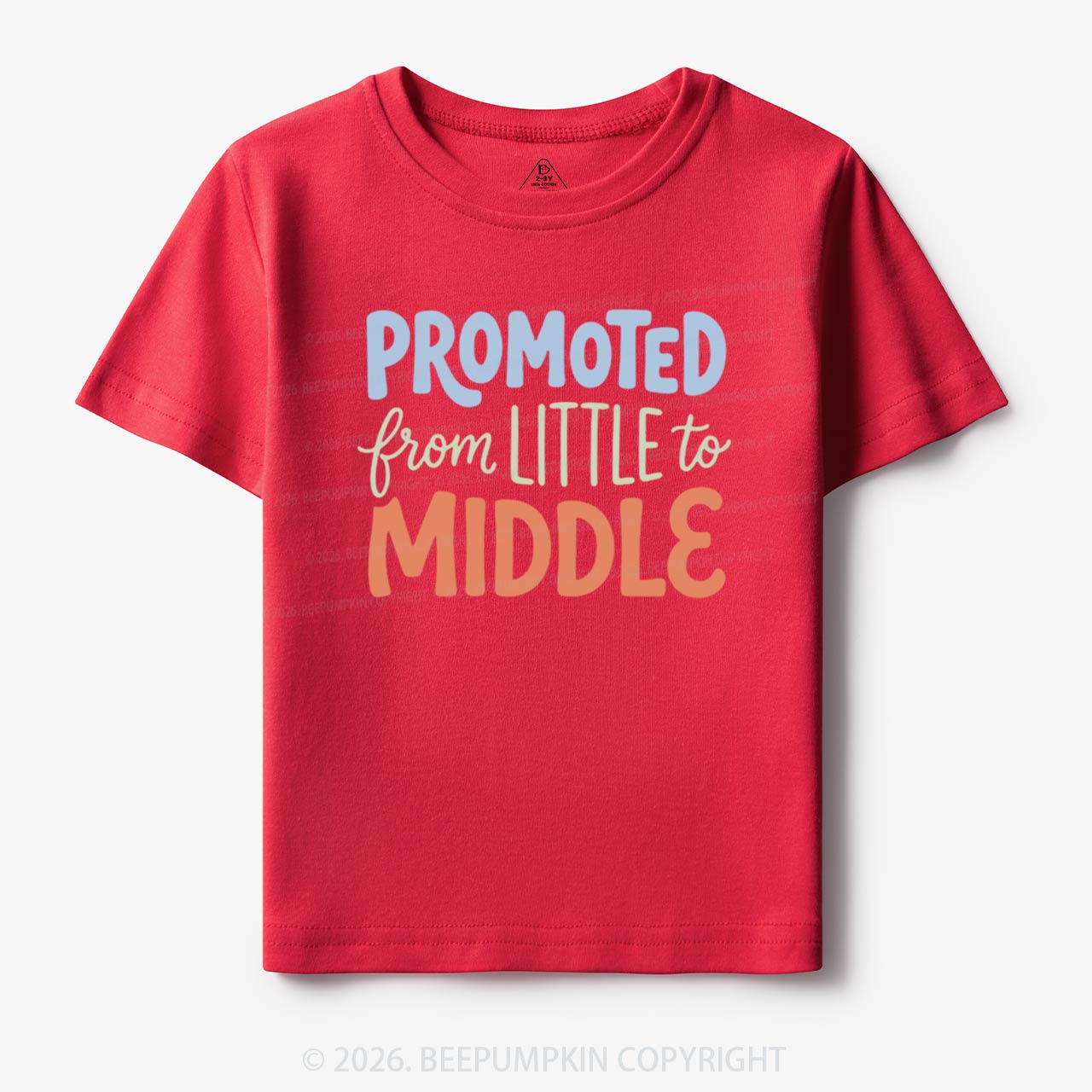 Promoted From Little To Middle Toddler&Kid's Tees