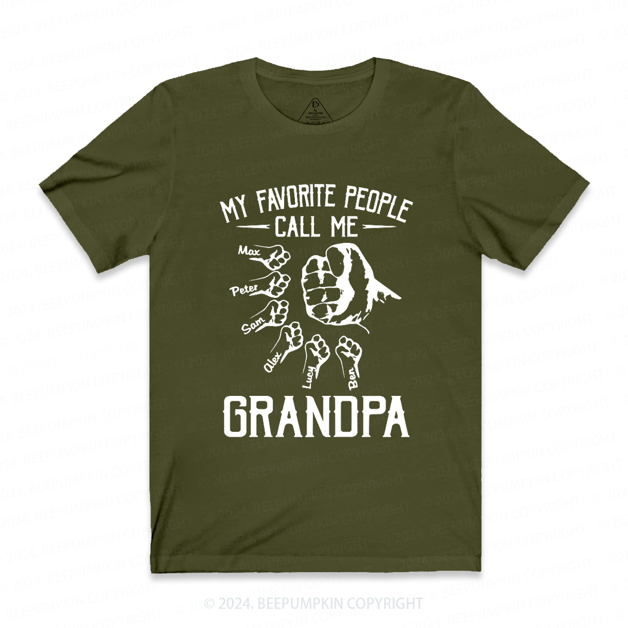 Call Me Grandpa Shirt Personalized With Name