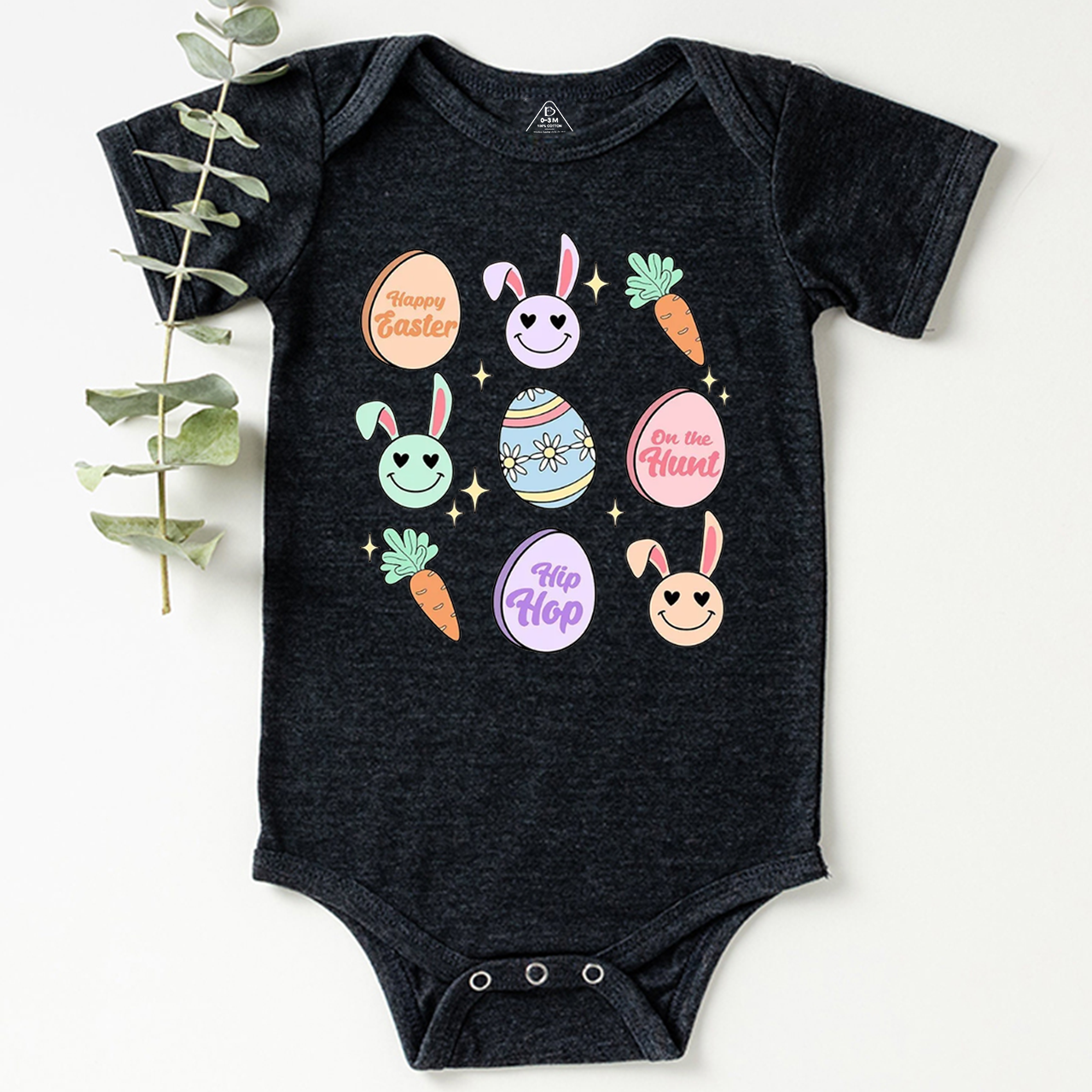 Smiley Bunny Bodysuit Beepumpkin