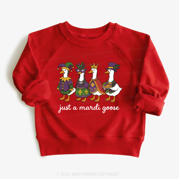Just A Mardi Goose Kid's Sweatshirt