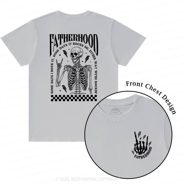 Fatherhood Funny Skeleton Retro T-Shirts