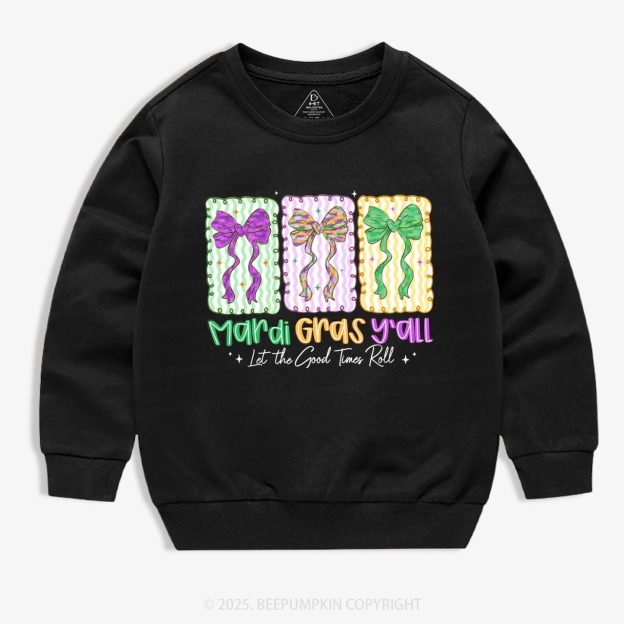 Let The Good Times Roll Kid's Sweatshirt