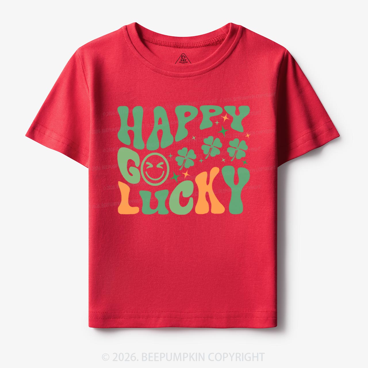 Happy Go Lucky Retro Toddler Shirt