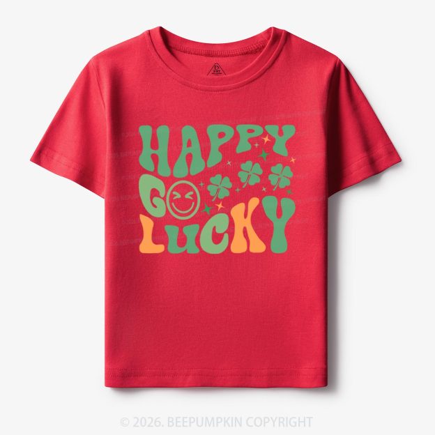 Happy Go Lucky Retro Toddler Shirt