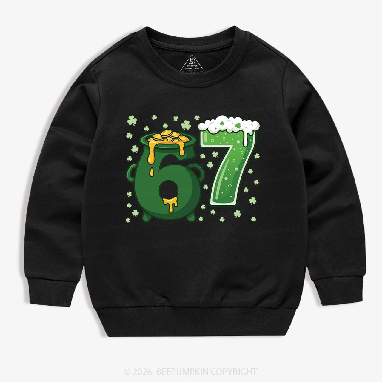 Six Seven St Patrick's Day Kid's Sweatshirt