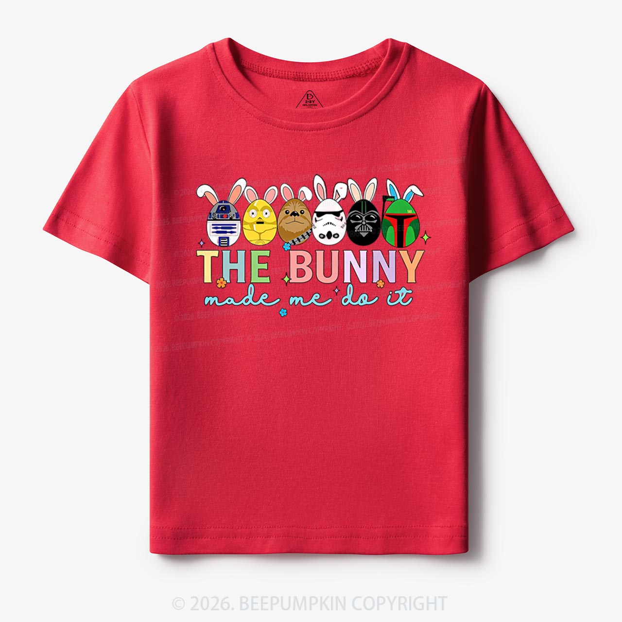 Cute Cartoon Characters Happy Easter Toddler&Kid's Tees Beepumpkin