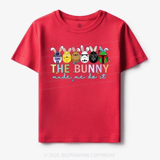 Cute Cartoon Characters Happy Easter Toddler&Kid's Tees Beepumpkin