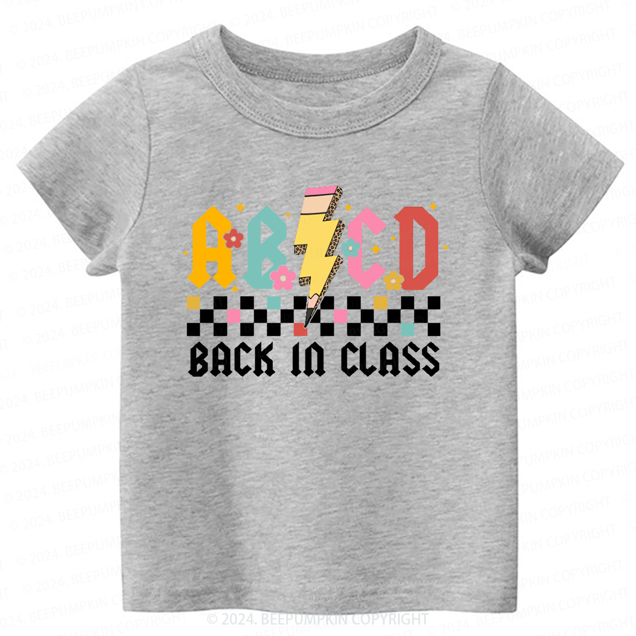  ABCD Back In Class Back to School Shirt 