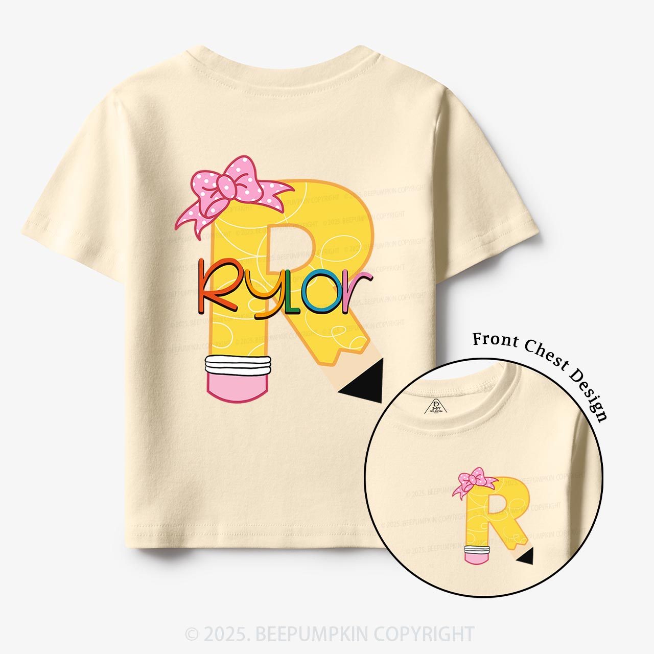 Personalized Pencil Perfect Name Toddler&Kid's Tees Beepumpkin