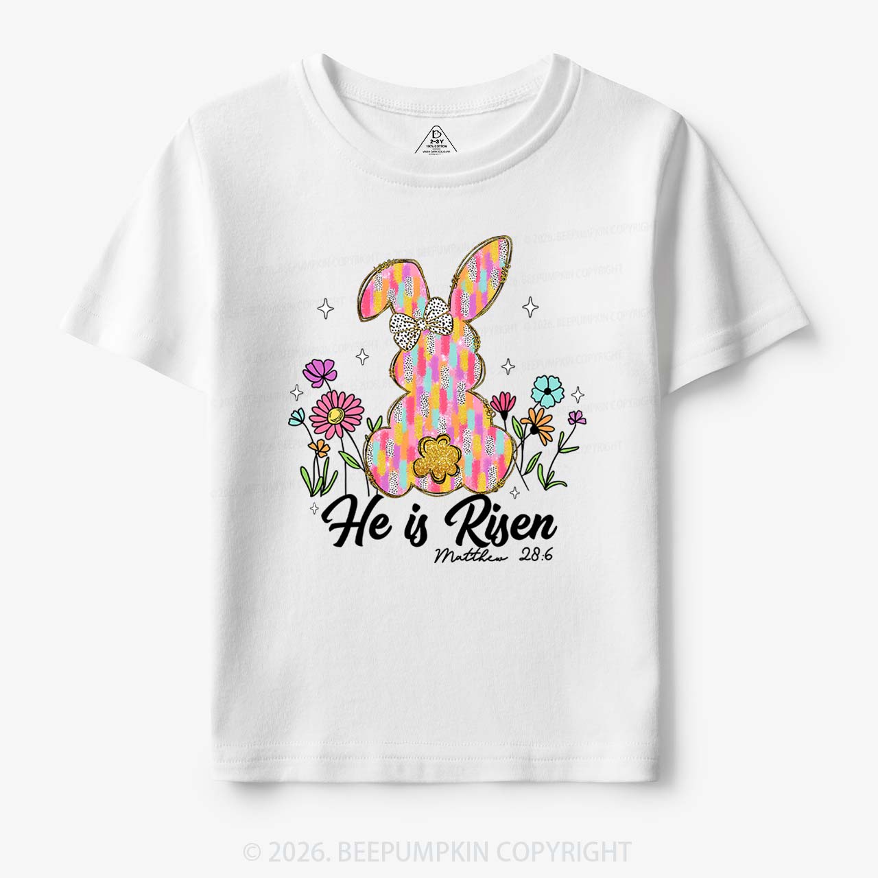 Risen In Bloom Faith & Flowers Toddler&Kids Tees