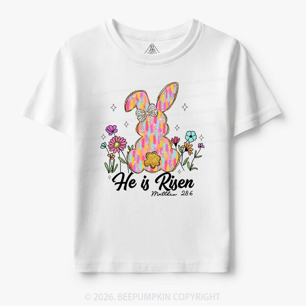 Risen In Bloom Faith & Flowers Toddler&Kids Tees
