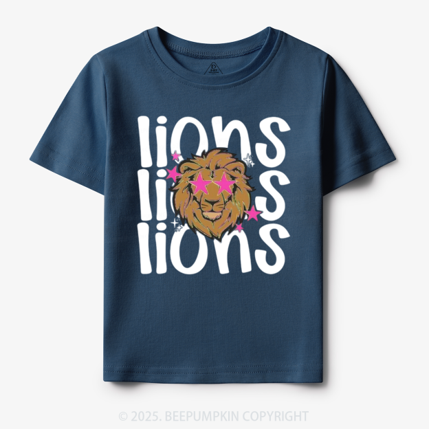 School Mascot Lions Toddler&Kid's Tees Beepumpkin