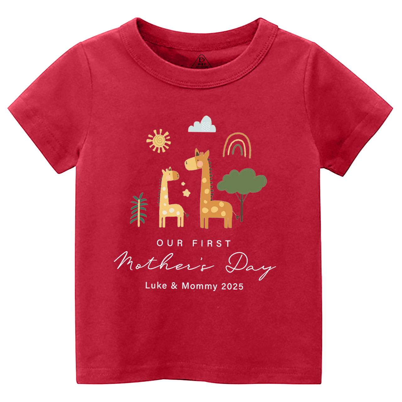 Personalized First Mother's Day Toddler&Kid's Tees Beepumpkin