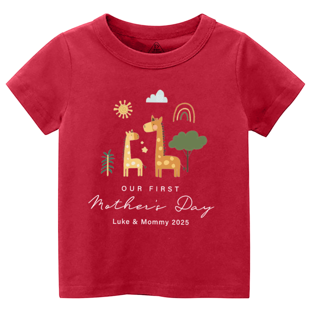 Personalized First Mother's Day Toddler&Kid's Tees Beepumpkin