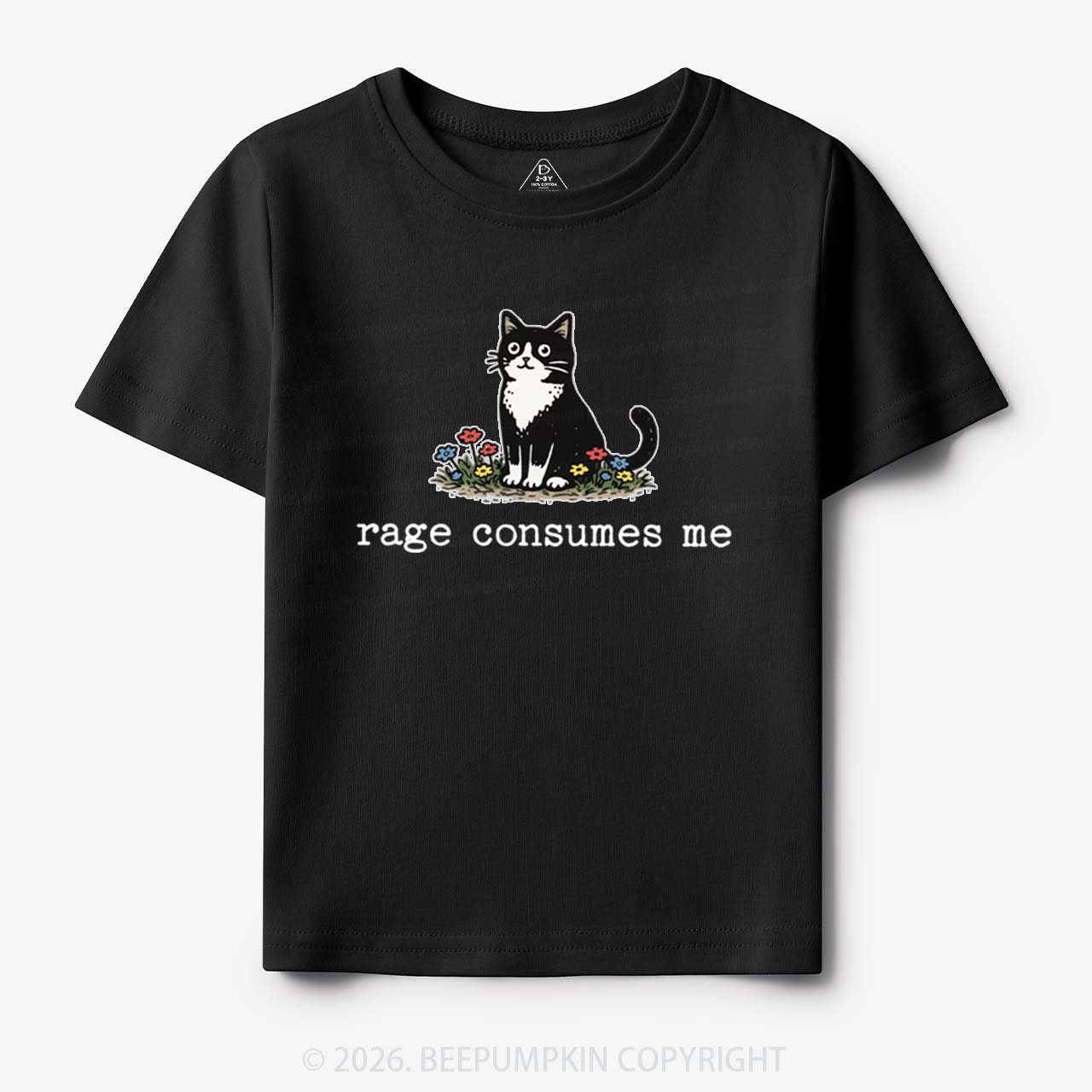 Funny Cat Rage Consumes Me Toddler&Kid's Tees
