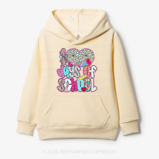 Cheer For 100 Days Pom Pom School Spirit Toddler&Kid's Hoodies