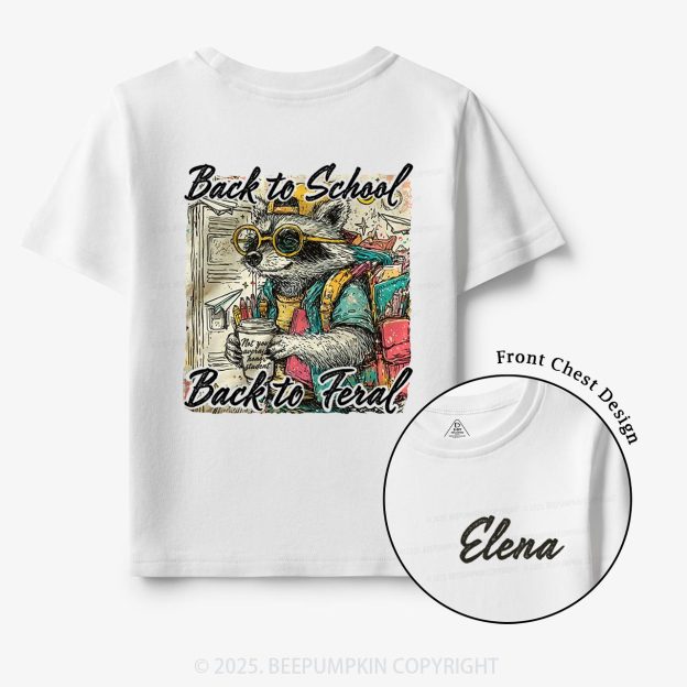 Personalized Raccoon Boy Toddler&Kid's Tees Beepumpkin